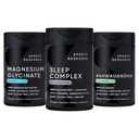 Sports Research® De-Stress & Sleep Bundle - 160 mg Chelated Magnesium Glycinate, Melatonin-Free Sleep Complex & Ashwagandha Softgels with Coconut MCT Oil for Relaxation, Calm & Sleep Support