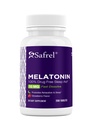Safrel | Melatonin | 10 mg | Fast Dissolve Tablets | 200 Count | Schlafunterstützung | Erdbeergeschmack, Vegan, Non GMO, Glutenfrei