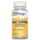 SOLARAY Zink Kupfer Aminosäure Chelat - Immununterstützungsergänzung mit Zink 50mg - Knochen, Haut, Herzgesundheit und Schilddrüse Unterstützung - mit Iodine aus Kelp, 60-Tage Garantie, 100 Serv, 100 VegCaps