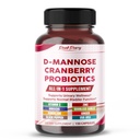 D-Mannose with Cranberry, Probiotics & Uva Ursi – All-in-1 Supplement for Urinary Tract & Bladder Health - 75 Servings