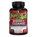 Kidney Cleanse Detox & Repair with Chanca Piedra & Uva Ursi – Advanced Kidney Support Supplement for Healthy Kidney Function, Urinary Tract & Bladder Wellness – 60 Vegan Capsules