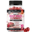 Sugar Free Beet Root Gummies - Nitric Oxide Gummis mit Kokosöl für höchste Absorption - Unterstützt Energie & Ganz Körper Gesundheit - Delicious Erdbeer Flavor - 120 Count (60 Tage Versorgung)