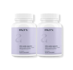 Mars Nitric Oxide Capsules with L-Arginine & L-Citrulline, Pre Workout Nitric Oxide Supplement for Men, Blood Flow & Circulation Support, Pack of 2