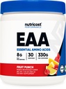 Nutricost EAA Pulver 30 Portionen (Fruit Punch) - Essentielle Aminosäuren - Nicht-GVO, glutenfrei, vegetarisch freundlich