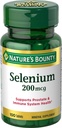 Natura Bounty Selenium 200 mcg Natural High Selenium Yeast, 100 compresse (Pack of 3)