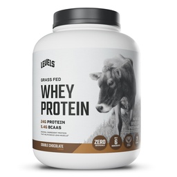 Levels Grass Fed Whey Protein Powder, No Artificials, 24G of Protein, Double Chocolate, 5LB