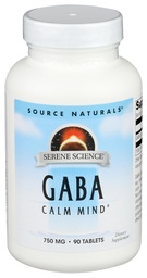 Source Naturals Serene Science GABA, for a Calm Mind* - 750mg, 90 Tablets