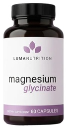 Luma Nutrition Magnesium Glycinate 1000mg Supplement - 60 Capsules