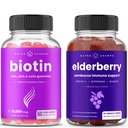 NutraChamps Biotin Gummi und Elderberry Gummis Bundle