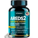 AREDS 2 Augenvitamine - Lutein, Zeaxanthin, Bilberry, Astaxanthin Mineral Vision Supplement - unterstützt Augenbelastung, trockene Augen, Druck und Sehgesundheit - Made in USA - 60ct