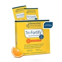 Geforschte Ernährung Liposomale Glutathione (450mg) Flüssiges Gel + Vitamin C - Tri-Fortify - Aid Natural Energy, Immununterstützung & Detox - Klinisch für Absorption, Orange (20 Packungen)