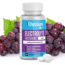 Vitassium FastChews, Chewable Electrolyte Tablets for Management of POTS and High Sodium Diets, Fast-Acting Sodium Tablets, Grape Flavor, 60 Count