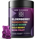 Antioxidant SuperStars - Elderberry Gummies mit Mangosteen | Acai Berry | Goji Berry | Noni Fruit | Schwarz Sambucus Elderberry Gummies für Kinder und Erwachsene | Immununterstützung | Vegan | Non-GMO
