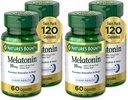 Natur Bounty Melatonin, fördert Entspannung und Schlaf Gesundheit, 10 mg, Kapseln, 60 Ct (Paket von 4)