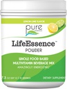 Pure Essence Labs LifeEssence Multivitamin Pulver für Männer und Frauen, Natürliche Kräuterergänzung mit Vitamin D3, B12 und Biotin, Energizing Whole Food Based Powder Mix, 7.3 oz