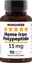 Polipeptide 11 mg - 90 capsule vegetariane - Complesso di supplemento di ferro