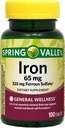Spring Valley - Eisen 65 mg, 100 Tabletten