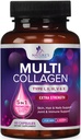 Multi Collagen Complex Pills - Hydrolyzed Collagen Peptides Capsules for Women & Men - Types I, II, III, V, X Multi Collagen - Hair, Skin & Nails Support Supplement - Bottled in USA - 60 Capsules