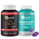 Qunol CoQ10 & Magnesium: Ultra CoQ10 100mg, 90 Softgels & Magnesium Glycinate, 120mg, 90 Gummies