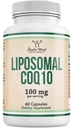 Liposomales CoQ10-Supplement für Antioxidantien und Energieunterstützung (100 mg pro Portion, 60-Tage-Versorgung), getestet von Drittanbietern, Vegan Safe, Nicht-GVO von Double Wood