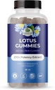 Erstaunliche Botanik Blaubeer Lotus Blumen Gummi – Premium Relaxation & Beruhigung Unterstützung – Vegan, Non-GMO, Glutenfreie Kräuterergänzung, 250MG - Berry Flavor (30 Count)