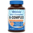 8-in-1 Vitamina B Complesso capsule per le donne e gli uomini, Super B Vitamine complesse, B12, B1, B2, B3, B5, B6, B9, Biotina, Folate, Forme metilate, Energia, Nerve, Supporto Sangue, 60 Caps