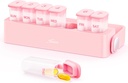 Wöchentliche Pille Organizer mit Schließmechanismus, Reise-Damp-Proof Pill Box Case 7 Tage Vitamine, Fischöle, Nahrungsergänzungsmittel, Transparente Innere Medizin Organizer für Tasche, Geld, BPA-frei