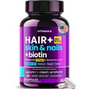 Biotin | Collagen | Keratin Booster with Hyaluronic Acid - Thicker Hair Growth, Healthy Skin & Stronger Nails Supplement – Extra Strength - Multi Vitamin B Complex - Women & Men - Made in USA - 60ct