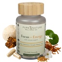 Focus + Energy + Performance Support-6-in-1 Mushroom Nootropic & Mitochondrial Complex-Advanced Brain Supplement-Natural Energy-Caffeine Free Biohack with Lion’s Mane,Cordyceps,Mumijo,Fenugreek