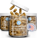 Avenir Nutrition Liver Shield & Cleanse | Kräuter-Lebensmittel-Reinigung Detox & Reparatur-Ergänzung | Milchdistel & Artichoke Extrakt-Ergänzungen | Fatty Liver & Health Support | 180 Kapseln für Männer und Frauen