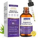 Magnesium L-Threonate Liquid Drops 1500mg High Absorption Brain Supplement for Memory Focus Sleep Sugar Free Vegan 2.04 Fl Oz, GMP Certified for Kids and Adults