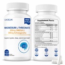Magnesium L-Threonate and Magnesium Glycinate, 2000mg Magnesium Supplement | Memory, Sleep, and Cognitive Support | Non-GMO, Gluten-Free, 120 Count
