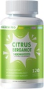Bio Citrus Bergamotte 1400mg, 120 Kapseln -Citrus Bergamia - Ätherisches Öl und Citrus Bioflavonoide - Natürliche Herzgesundheitsergänzungsmittel für Frauen und Männer - Non-GMO Pillen
