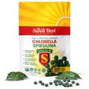 Sunlit Super 50/50 Organic Chlorella Spirulina Tablets - Super Greens Supplement for Immune Support, Gut Health, Mood & Energy - Rich in Chlorophyll, Amino Acids & Vegan Protein, 1000 Superfood Tabs