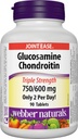 Webber Naturals Glucosamine Chondroitin, Triple Strength 750/600 mg, 90 Tablets