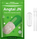 Größe 1 Leere Kapseln Vegan Pflanze basiert klar (500 Zähler) Glutenfrei, Non-GMO, Halal Zertifizierte Pillen Füllung Kit mit 2 Spoons für Vegetarische DIY Ihre eigenen Ergänzungen