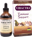 Amber NaturalZ Vibactra Immununterstützung Kräuterergänzung für Hunde, Katzen, Vögel, Guinea-Pigs, und Kaninchen | Pet Kräutermischung für Gesamtgesundheit | 4 Flüssige Ounce Glasflasche | Hergestellt in den USA