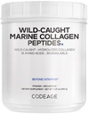 Codeage Marine Collagen Powder - Wild-Caught Hydrolyzed Fish Collagen Peptides - Type 1 & 3 Collagen Protein Supplement - Amino Acids for Skin, Hair, Nails - Paleo Friendly, Non-GMO, 15.87 Ounces