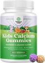Natures Craft Tasty Kids Calcium Gummis - Vitamin D & Calcium Gummis für Kinder - Vitamin mit & D für Muskel Knochen Entwicklung Gelatin-Free Kosher Kinder 30ct (1 Pack)