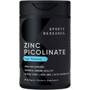 Sportforschung High Potency Zinc Picolinate 30mg mit Bio Kokosöl | Sehr saugfähige Zinkergänzung für gesunde Immun- und Enzymfunktion - Non-GMO Tested & Gluten-Free (90 Liquid Softgels)