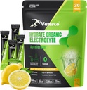 Hydration Elektrolyt-Pulver, Elektrolyt-Getränk, Hydration-Ergänzungsgetränk-Mix, Hydration-Packets mit Vitamin & Minerals, Keto Friendly, Vegan, Non-GMO, kein Zucker, Zitronen-Flaschen (20 Sticks)
