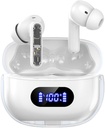 Wireless Earbuds P1 PRO, Kopfhörer Drahtlose Bluetooth Kopfhörer mit klaren Anruf Mics Ohr Buds, bequeme Passform, IPX7 wasserdicht lange Akkulaufzeit, 30H Spielzeit für Sporttraining