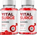 (2 Pack) Vital Surge Gummis, Offizielle Vital Surge Maximale Stärke 1000MG Advanced Supplement Gummis, VitalSurge Mens Detox Supplement, Vitasurge Gomitas Chews mit natürlichen Inhaltsstoffen (120 Gummi)