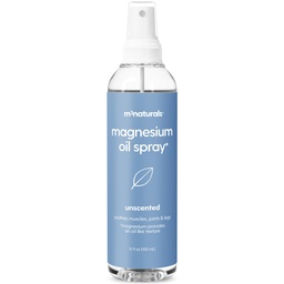 Magnesium Oil Spray for Sore Muscles, Feet, Joints and Leg Cramps, Supports Restful Sleep, Relaxation and Post-Workout Recovery, Suitable for Sensitive Skin, 12 fl oz by M3