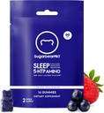 SugarBearPro Sleep Gummy 14 Day Supply, Extra Strength Melatonin 6mg, für Männer & Frauen, Vegan Vitamin B6, L-Theanin, 5 HTP, Valerian, Schlafhilfe für Erwachsene & Jugendliche, Certified Kosher