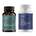 BIOMA Digestive Health & Night Metabolism Bundle – Probiotic Gut Support + Sleep & Metabolism Formula – Promotes Healthy Digestion, Energy Balance & Restful Sleep – 2-Pack (30-Day Supply Each)