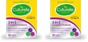 Culturelle 3-in-1 probiotische tägliche Formel, einmal pro Tag probiotische Ergänzung, hilft Ihrem Verdauungssystem besser zu arbeiten, unterstützt natürliche Immunabwehr, Plus Omega 3, Nicht-GVO, 30 Zählung (Paket von 2)