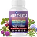 Milk Thistle Supplement 15000mg Bio Artichoke Chanca Piedra Dandelion Nahrungsergänzungsmittel enthält Glutathion NAC Beetroot Powder D3&K2 Vitamine Mineral (29-IN-1)Made in USA