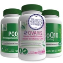 Fertility Support Kit Featuring Ovaris Ovarian Health Complex, CoQ10 and PQQ