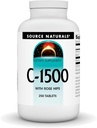Quelle Naturals C-1500, mit Rose HIPS 1500 mg für Immunsystemunterstützung - 250 Tabletten